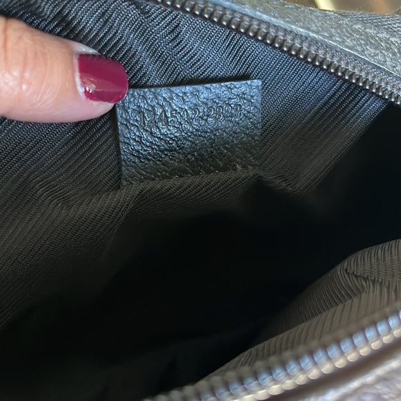 Vintage Mini Gucci GG Logo Top Handle Black Canvas Bag - Picture 14 of 14